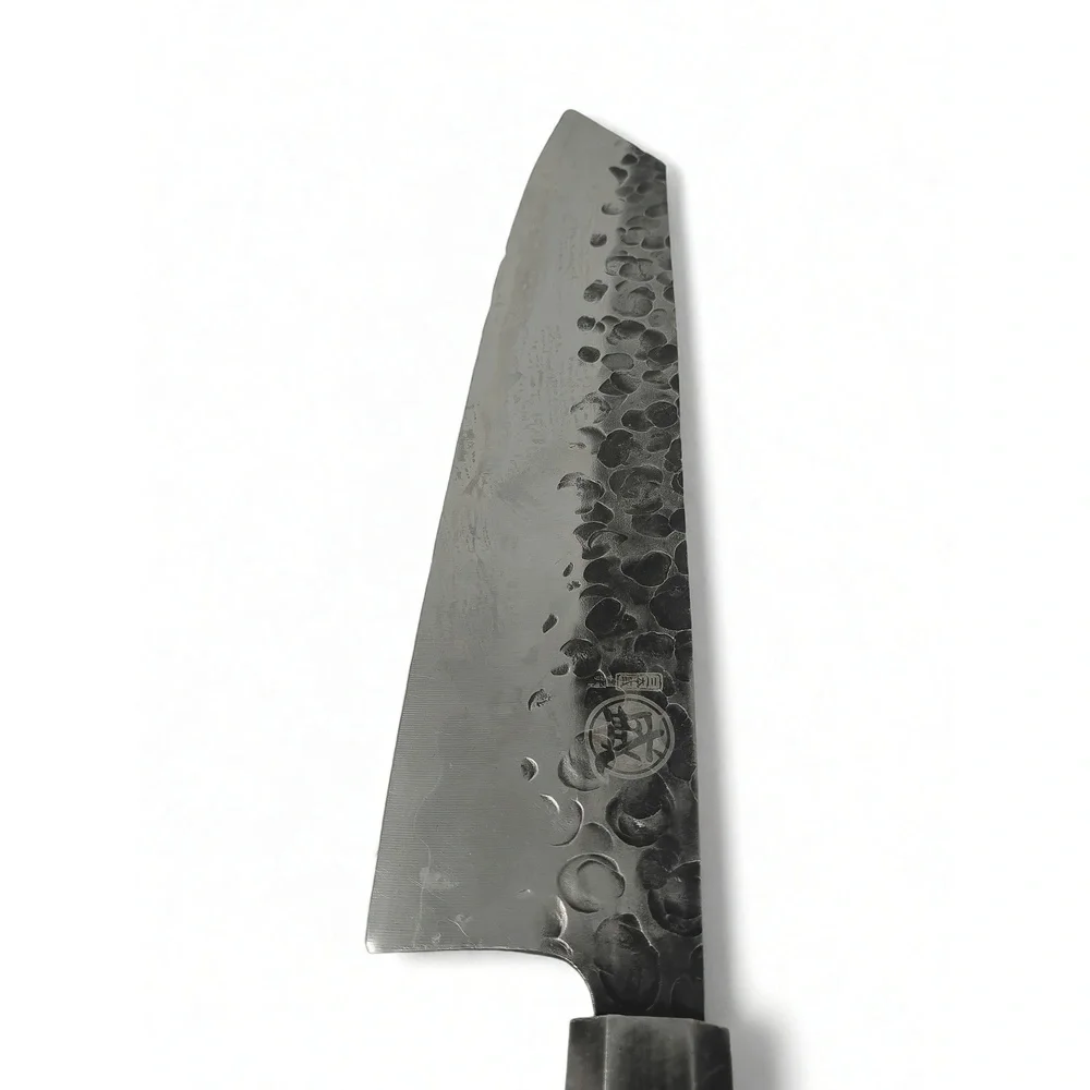 Mitsumoto Sakari 9in Kiritsuke Knife High Carbon Steel Tsuchime Professional